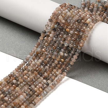 Natural Multi-Moonstone Beads Strands G-B074-A08-01-1