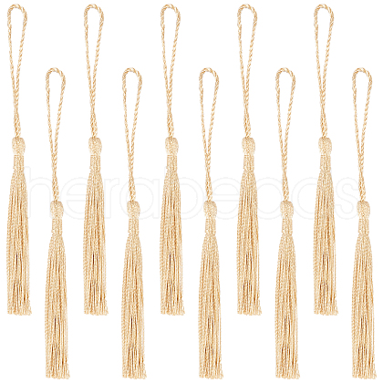 SUNNYCLUE 100Pcs Polyester Tassel Big Pendant Decorations FIND-SC0003-36C-1