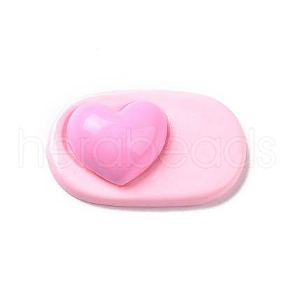 Cute Opaque Resin Cabochons RESI-L037-04E-1