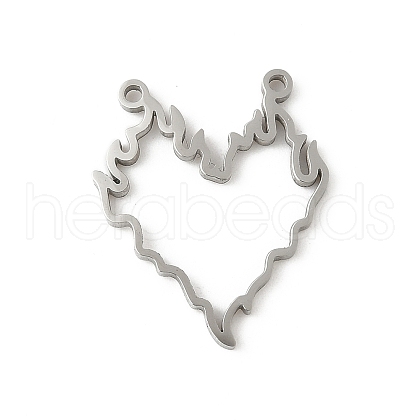 304 Stainless Steel Pendants STAS-G355-10P-1
