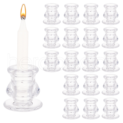 Glass Candle Holders AJEW-WH0270-124-1