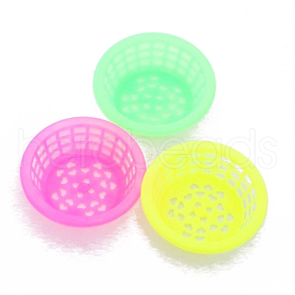 3Pcs Plastic Basket Miniature Ornaments PW-WG90DE0-02-1