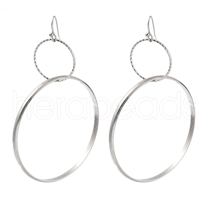 Non-Tarnish 304 Stainless Steel Dangle Earrings for Women EJEW-G397-07P-1