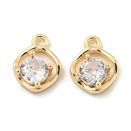 Brass Glass Pendants KK-L211-014G-01-1