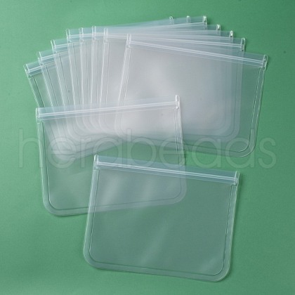 PEVA Waterproof Translucent Ziplocking Bag AJEW-F051-04-1