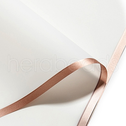 20 Sheets Gold Edge Waterproof PVC Gift Wrapping Paper PAAG-PW0001-018B-1