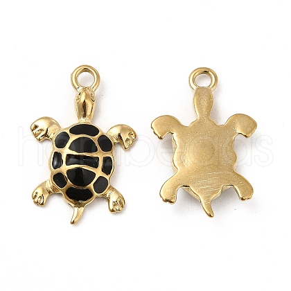 PVD Vacuum Plating 201 Stainless Steel Enamel Pendants STAS-J401-VC1046-1