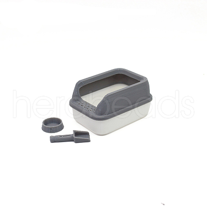 Plastic Cat Little Box Miniature Ornaments PW-WG95CD6-01-1