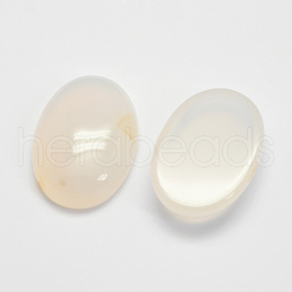 Natural White Agate Cabochons X-G-D860-A14-1