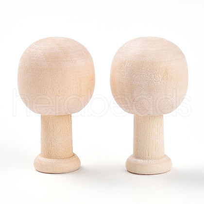 Unfinished Wood Mushroom Ornaments WOOD-T032-06-1