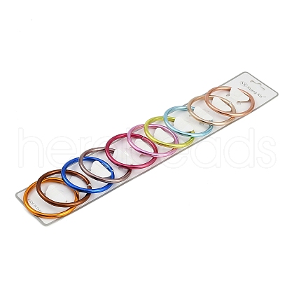 Aluminium Open Jump Rings ALUM-A005-01A-1