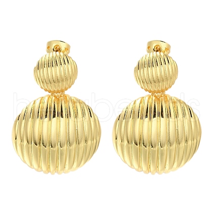Rack Plating Brass Stud Earrings EJEW-L097-32G-1