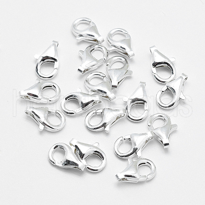 925 Sterling Silver Lobster Claw Clasps STER-G019-04-9mm-1