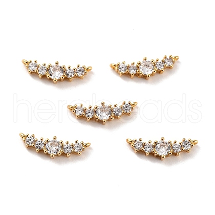 Brass Micro Pave Cubic Zirconia Pendants ZIRC-P092-029G-RS-1