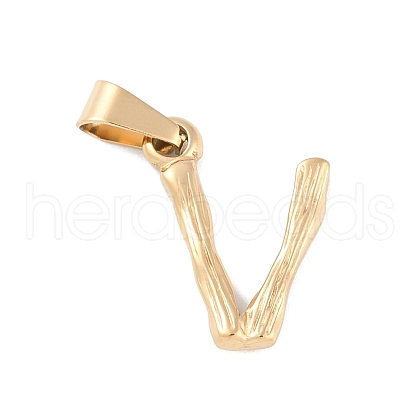 304 Stainless Steel Pendants STAS-F235-01G-V-1