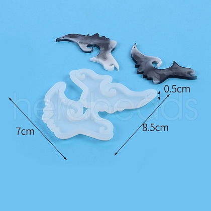 Food Grade Abstract Head DIY Silicone Pendant Molds PW-WG35989-05-1