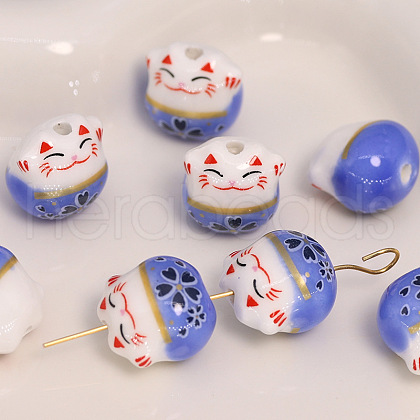 Handmade Porcelain Beads PW-WG11384-03-1