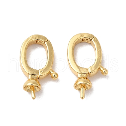 Brass Pendant Bails KK-H483-14G-1