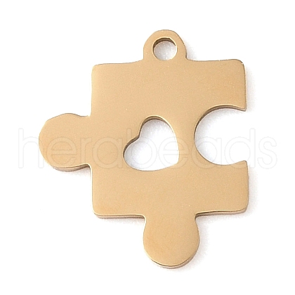 Manual Polishing 201 Stainless Steel Pendants STAS-M058-04G-1