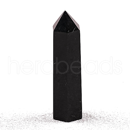 Point Tower Natural Obsidian Home Display Decoration PW-WG04107-33-1