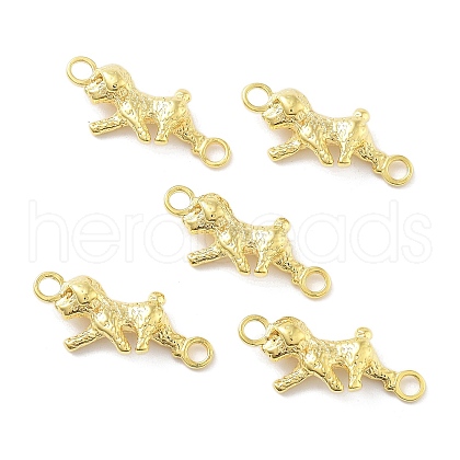 Alloy Puppy Connector Charms FIND-G085-13G-1