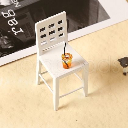 Dollhouse Miniature Furniture Model Retro Chair Micro Landscape Dollhouse Accessories PW-WG44B4D-01-1