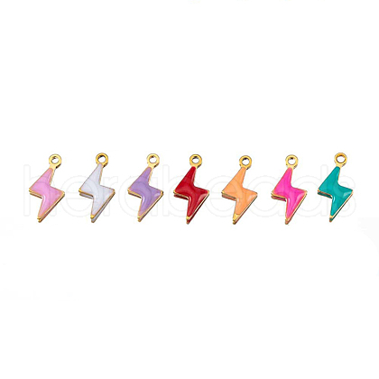 Stainless Steel Enamel Charms PW-WGDFB1D-05-1