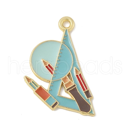 School Supplies Alloy Enamel Pandants FIND-M083-03B-G02-1