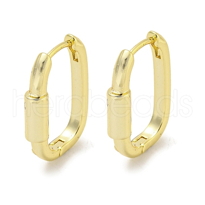 Brass Hoop Earrings EJEW-L211-010N-G-1