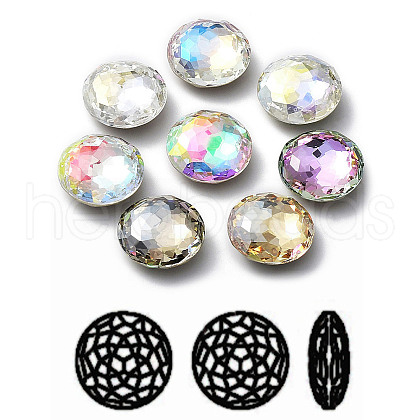 K9 Glass Rhinestone Cabochons RGLA-P035-04C-M-1