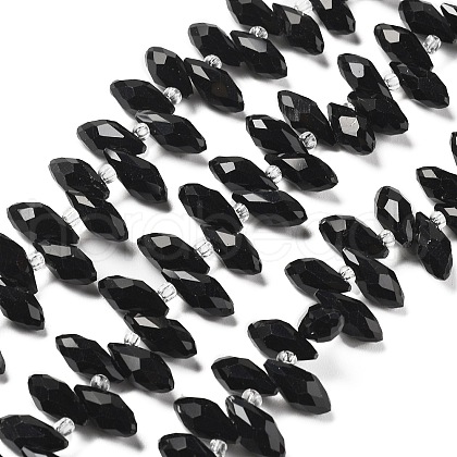 Electroplate Glass Beads Strands EGLA-XCP0001-18-1