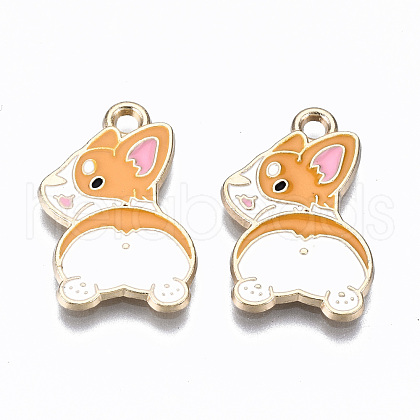 Alloy Enamel Pendants X-ENAM-S127-013-RS-1