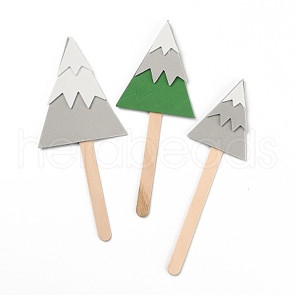 Paper Christmas Trees Cake Insert Card Decoration DIY-H108-30-1