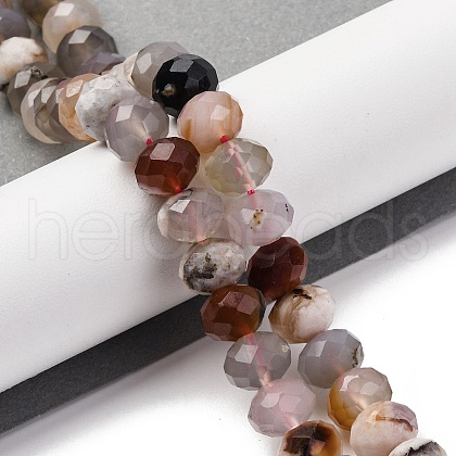 Natural Cherry Blossom Agate Beads Strands G-K380-A42-03-1