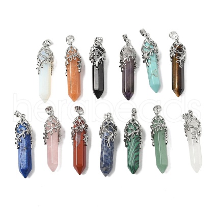 Natural & Synthetic Gemstone Pendants G-M450-01P-1