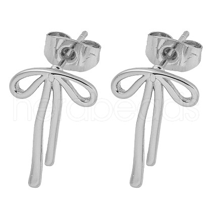 Brass Stud Earrings for Women EJEW-P275-02P-1