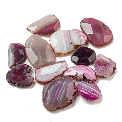 Dyed Natural Druzy Agate Beads G-G123-09-1