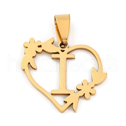 Ion Plating(IP) 201 Stainless Steel Pendants STAS-N103-183G-I-1