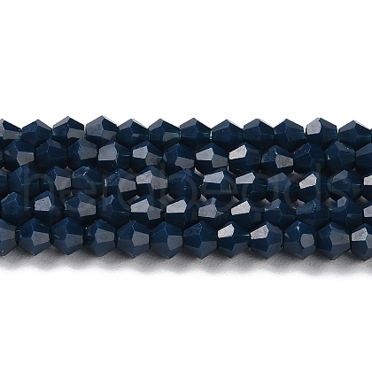 Opaque Solid Color Imitation Jade Glass Beads Strands EGLA-A039-P4mm-D09-1