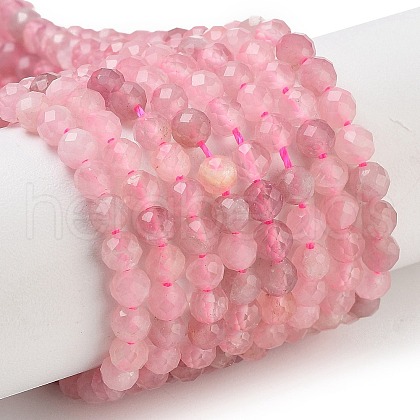 Natural Madagascar Rose Quartz Beads Strands G-B088-C09-04-1