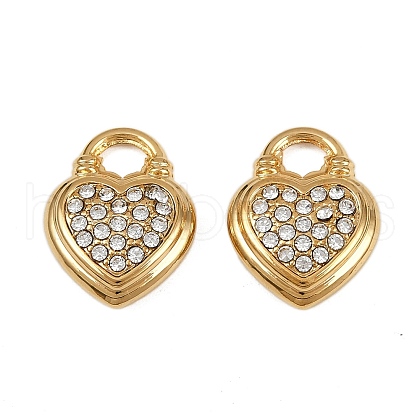 304 Stainless Steel Rhinestone Pendants STAS-L290-57G-1