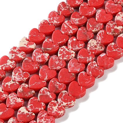 Dyed Synthetic Imperial Jasper Beads Strands G-M403-A36-02-1