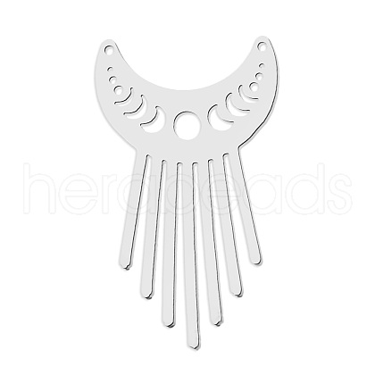 Non-Tarnish 201 Stainless Steel Pendant Links STAS-S105-LA788-1-1