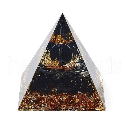 Orgonite Pyramid Resin Energy Generators DJEW-D013-02B-1