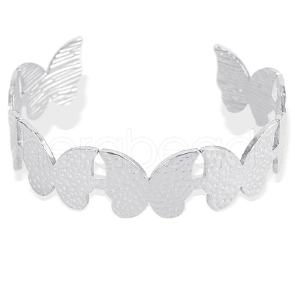 Stainless Steel Cuff Bangles for Woman PW-WG732B8-02-1
