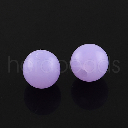 Fluorescent Acrylic Beads MACR-R517-8mm-09-1