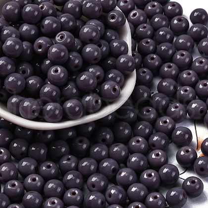 Opaque Colours Glass Seed Beads SEED-Z004-P8MM-01-1