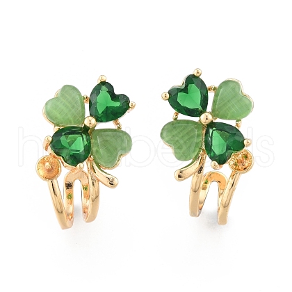 Brass Stud Earring Findings KK-N216-533-1