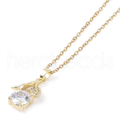 201 Stainless Steel Cable Chain Necklaces NJEW-P309-15A-G-1