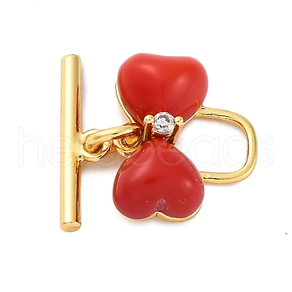 Resin Toggle Clasps KK-P291-01G-1